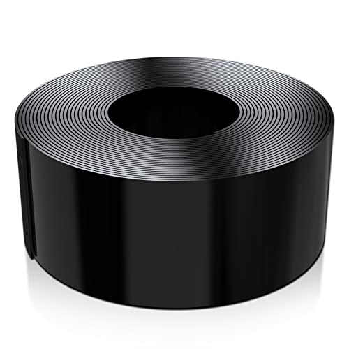 Forever Speed Rasenkante PE Rolle Glatt Kunststoff Beeteinfassung Rasenbegrenzung Beetumrandung Schwarz 10m x 10cm(LxH)